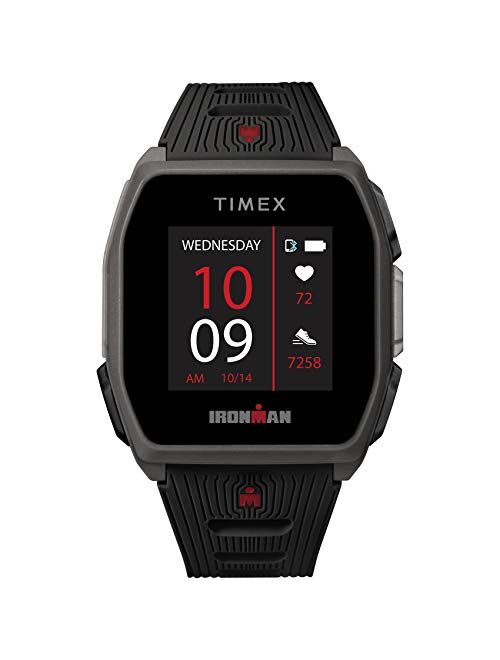 TIMEX IRONMAN R300 GPS Smartwatch with Heart Rate 41mm – Dark Gray with Black Silicone Strap