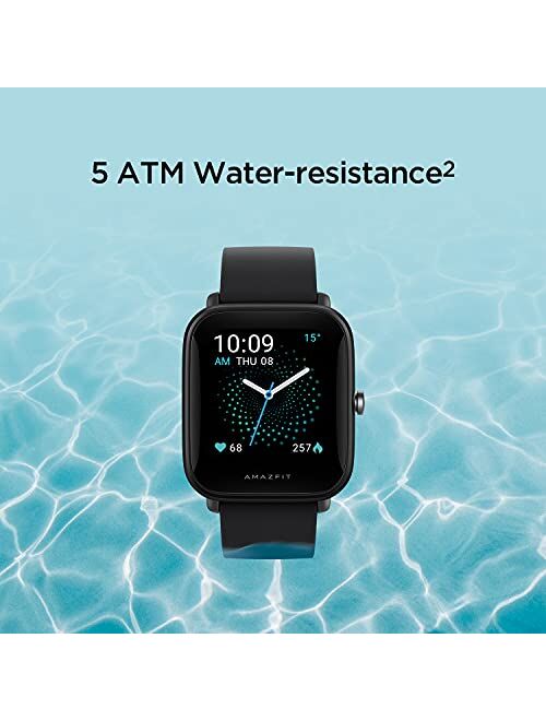 Amazfit Bip U Smart Watch Fitness Tracker for Men Women with 60+ Sports Modes, 9-Day Battery Life, Blood Oxygen Breathing Heart Rate Sleep Monitor