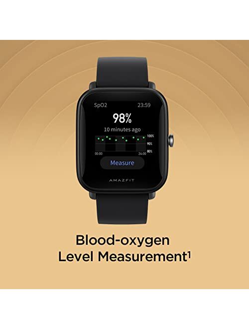 Amazfit Bip U Smart Watch Fitness Tracker for Men Women with 60+ Sports Modes, 9-Day Battery Life, Blood Oxygen Breathing Heart Rate Sleep Monitor