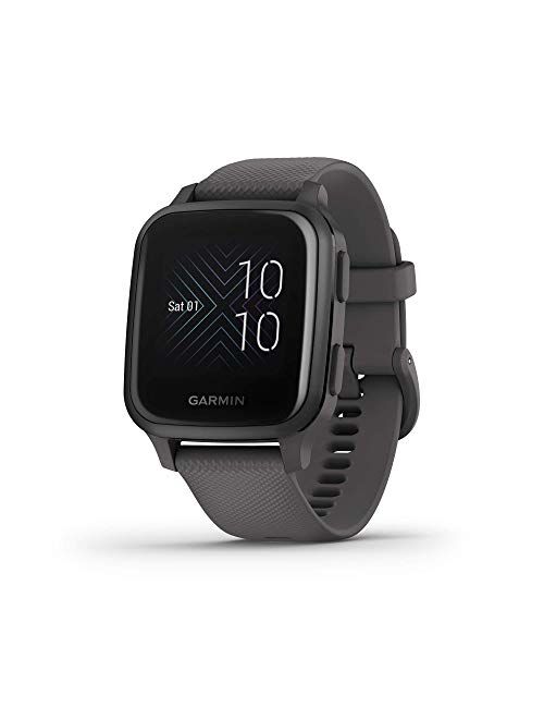 Garmin Venu Sq Music, GPS Smartwatch with Bright Touchscreen Display, Features Music and Up to 6 Days of Battery Life, Black (Renewed)