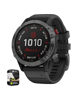 Fenix 6 Multisport GPS Smartwatch Bundle with Premium 2 YR CPS Enhanced Protection Pack
