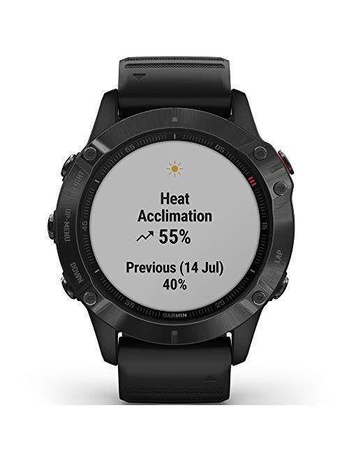 Garmin Fenix 6 Multisport GPS Smartwatch Bundle with Premium 2 YR CPS Enhanced Protection Pack