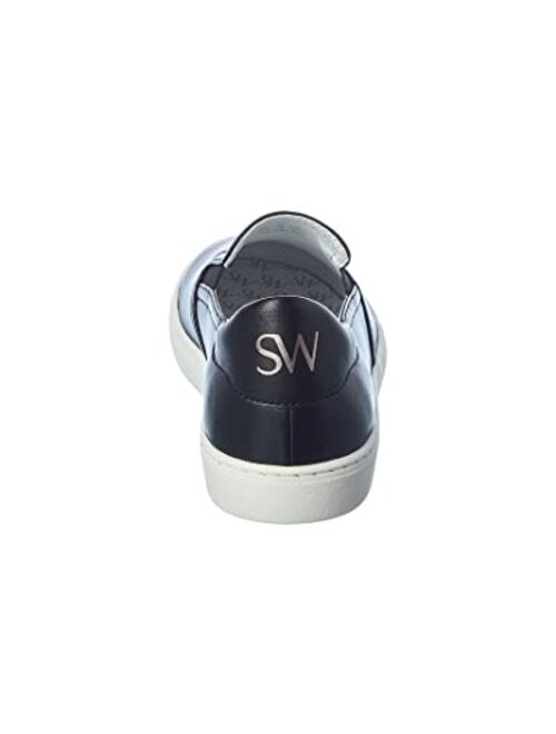 Stuart Weitzman Daryl Leather Slip-On Sneaker