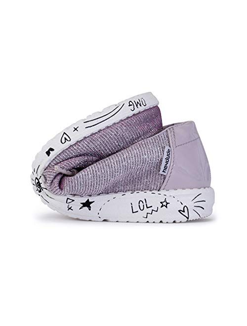 Hey Dude Girl's Wendy Youth Disco Shoes Pink Size