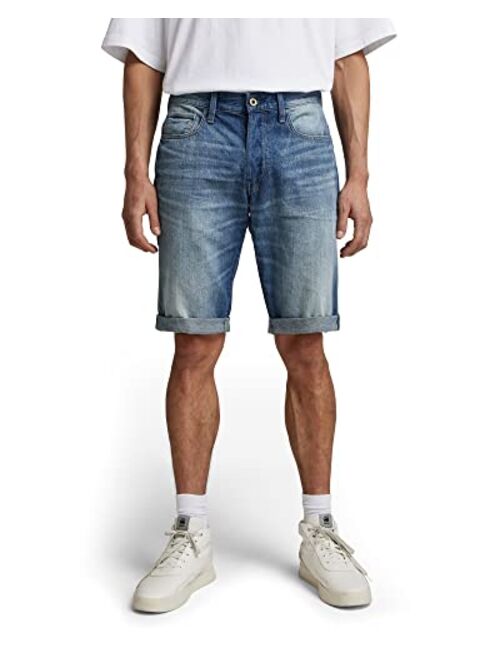 G-Star Raw Men's 3301 Straight Fit Denim Shorts