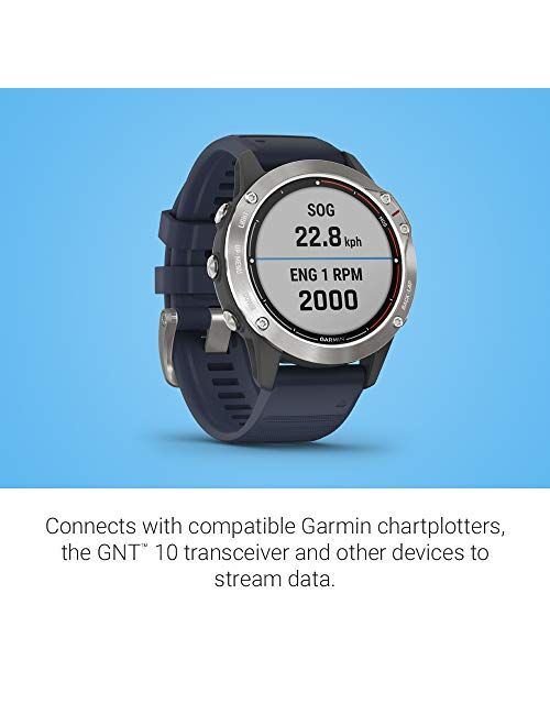 Garmin quatix 6 Multisport Marine Smartwatch, Comprehensive Boat Connectivity