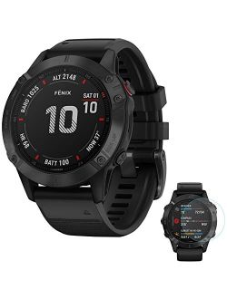 Fenix 6 Multisport GPS Smartwatch Bundle with Fenix 6 Screen Protector