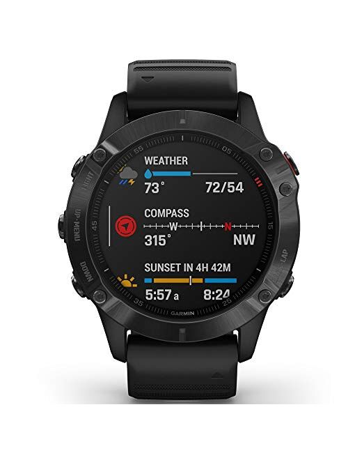 Garmin Fenix 6 Multisport GPS Smartwatch Bundle with Fenix 6 Screen Protector