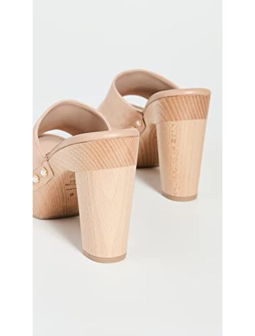Stuart Weitzman Women's 85mm Pearl Platform Clog Sandals