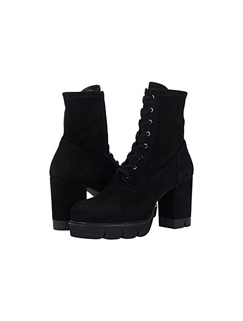 Stuart Weitzman Ande Lace-Up Block Boot