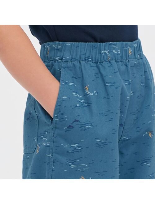 UNIQLO Easy Cotton Printed Elastic Waist Shorts
