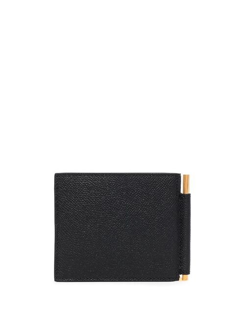 TOM FORD money-clip leather wallet