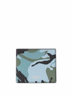 TOM FORD camouflage print leather wallet