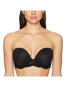 Women's Eden Strapless Plunge Bra Smooth Cup