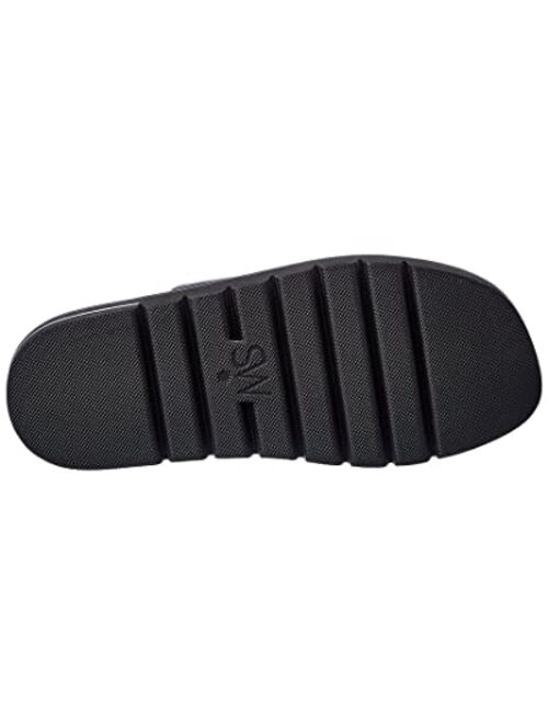 Stuart Weitzman Elodie Leather Slide Sandal