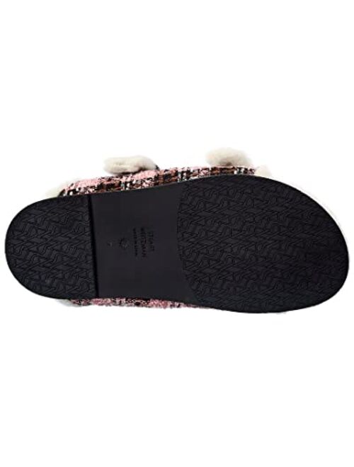 Stuart Weitzman Piper Chill Tweed & Shearling Slide