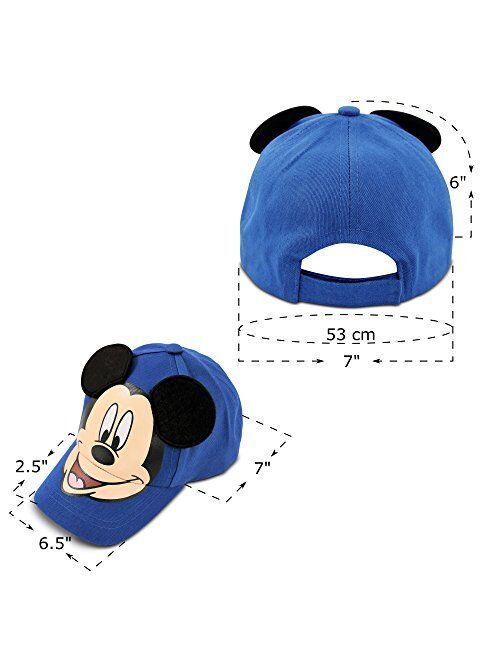 Disney Mickey Mouse Baseball Cap with 3D Mickey Ears (Toddler/Little Boys)