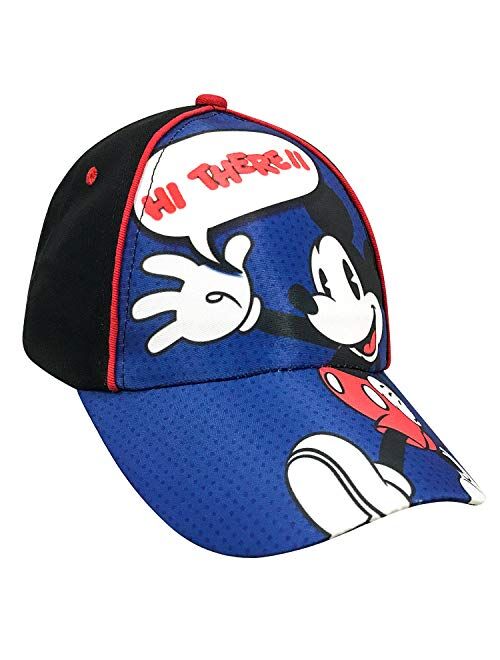Disney Boys Mickey Mouse Cotton Baseball Cap Hat Age 4-7 Blue