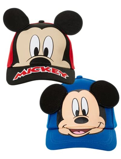 Disney Mickey Mouse 2 Pack Baseball Cap (Toddler/Little Boys)