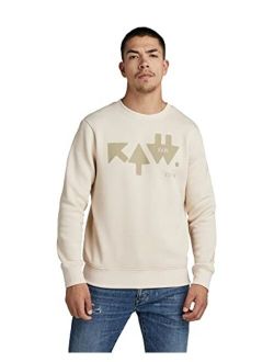 Men's Logo Raw Crewneck Sweatshirt