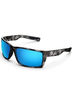TOREGE Sports Polarized Sunglasses for Men Women Flexible Frame Cycling Running Driving Fishing Trekking Glasses TR24
