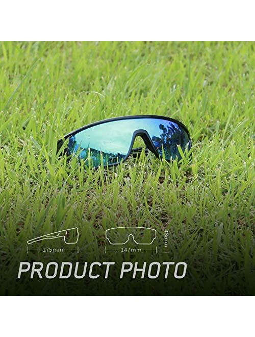 TOREGE Polarized Sports Sunglasses For Man Women Cycling Running Fishing Golf TR90 Fashion Frame TR13 Racer