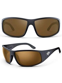 TOREGE Sport Polarized Sunglasses for Men and Women Cycling Running Golf Fishing Sport SunglassesTR28