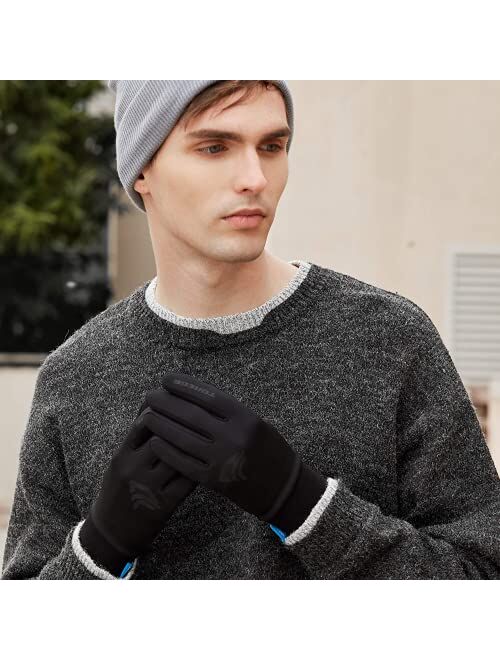 TOREGE Winter Gloves with Touch Screen,Great Warm Gloves for Adult for Running, Biking, Driving, Working Out in Cold Weather.