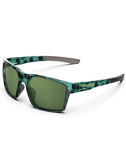 Torege Sunglasses for Men Women - Polarized Glasses Trendy Square Sunglasses for Outdoors Trekking Traveling Shopping