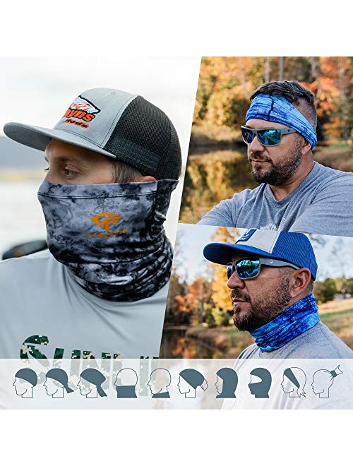 TOREGE Neck Gaiter Breathable Face Cover with Lycra Fabric,UV-Protection Gator Mask Scarf for Men & Women
