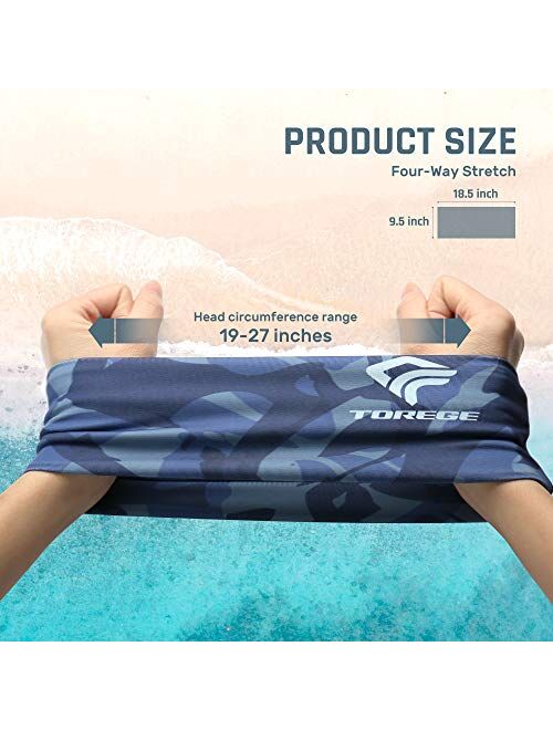 TOREGE Neck Gaiter Breathable Face Cover with Lycra Fabric,UV-Protection Gator Mask Scarf for Men & Women