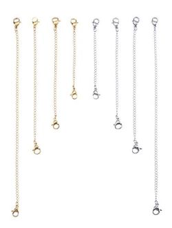 I-MART Stainless Steel Necklace Bracelet Extender Chain Set