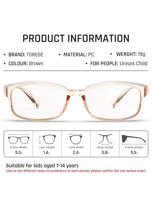 TOREGE Kids Safety Glasses,Kids Safety Goggles with HD Anti Blue Light and Anti fog Lenses,Lightweight and Comfortable,Great Eye Protection For Boys & Girls. (Pink)
