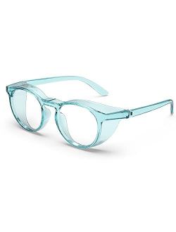 TOREGE Safety Glasses, Anti Fog Safety Glasses with Eye Protection Clear Lens Stylish Blue Light Blocking Glasses Light And Comfortable,Protective Eyewear Glasses For Nur