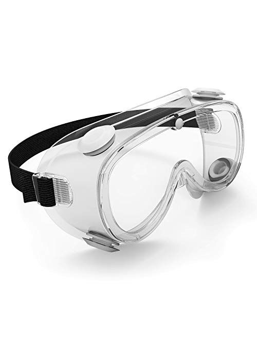 TOREGE Safety Glasses, Over Glasses Design Safety Goggles With Anti-Fog & HD Lens Protective Eyewear for men & women