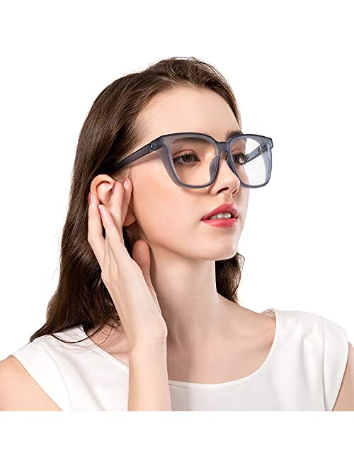 TOREGE Safety Glasses, Stylish Safety Goggles With Anti Fog And Anti Blue Light Lenses Can Be Worn Outside The Glasses, Is The Perfect Alternative To Ordinary Protective 