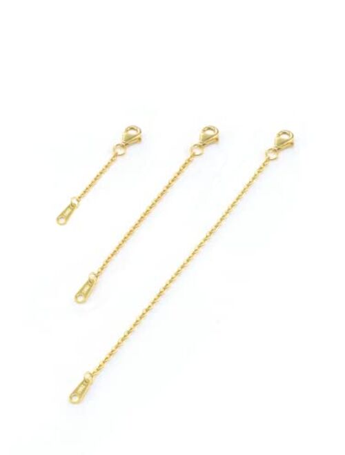JOYKISS Necklace Extenders Gold Chain Extenders For Necklaces Extender S925 Sterling Silver Bracelet Extender Gold Necklace Extenders For Women Extender 1inch 2inch 3inch