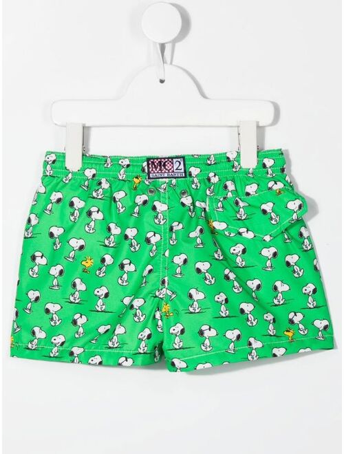 MC2 Saint Barth Kids Jea Snoopy-print swim shorts