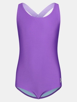 Girls' UA Logo Racerback 1-Piece Swimsuit