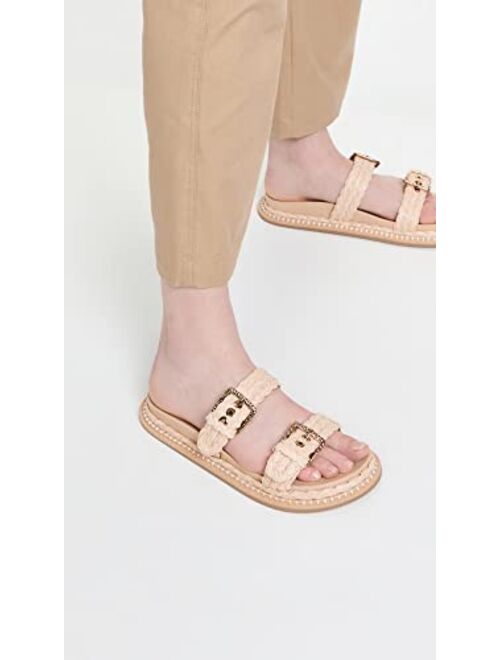 Ulla Johnson Women's Kiera Raffia Slides