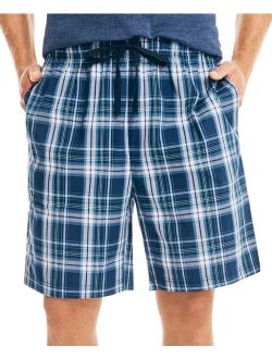 Men's Classic-Fit Plaid Cotton Sleep Shorts
