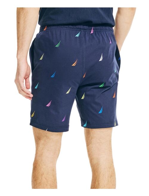 Nautica Men's Pride Classic-Fit Logo-Print Cotton Sleep Shorts