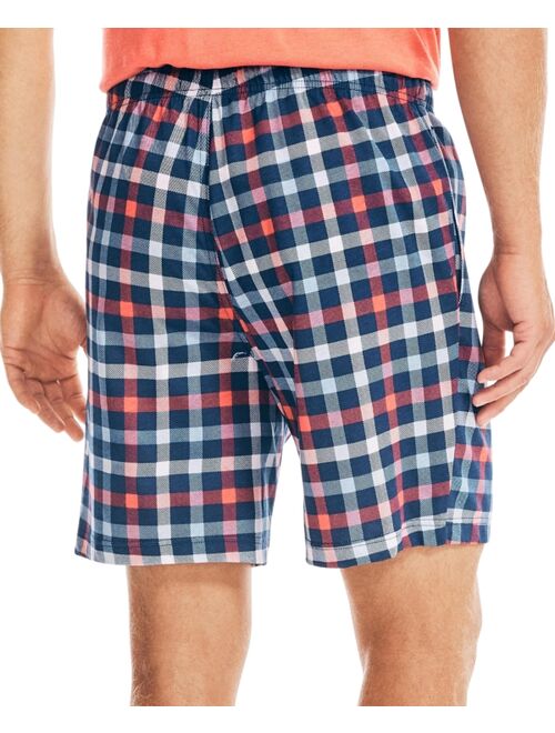 Nautica Men's Classic-Fit Plaid Cotton Sleep Shorts