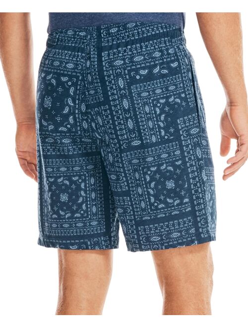 Nautica Men's Classic-Fit BandanaPrint Cotton Sleep Shorts