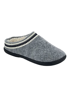 Indoor and Outdoor Slipper Cozy Wool Mule Slip-On Fur Lined Clogs