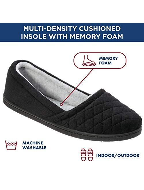 Dearfoams Women's Katie Microfiber Velour Espadrille Slipper