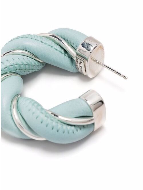 Bottega Veneta twist-detail hoop earrings
