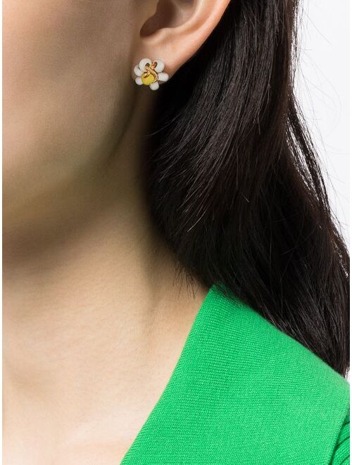 Bottega Veneta floral bead stud earrings