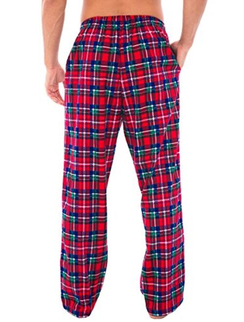 Alexander Del Rossa Men's Lightweight Flannel Pajama Pants, Long Cotton Pj Bottoms