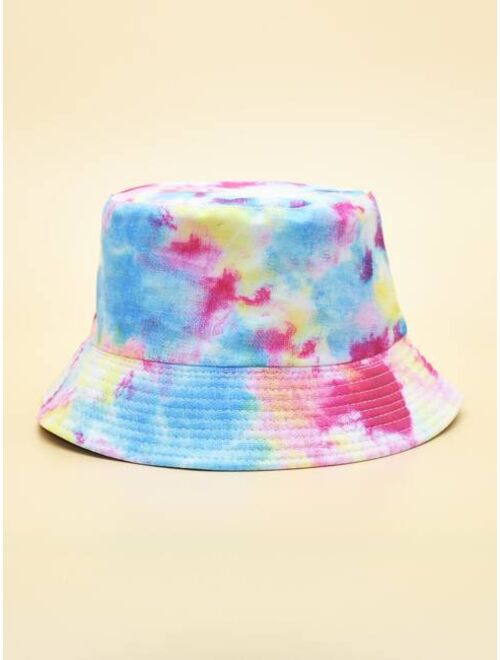 Shein Kids Reversible Tie Dye Bucket Hat